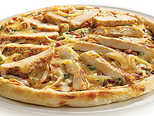 Cheese and BBQ Chicken Pizza