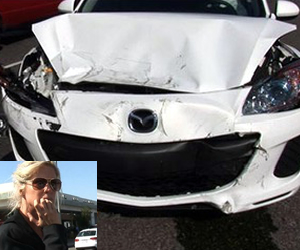 Rachel Hunter Massive Car Wreck