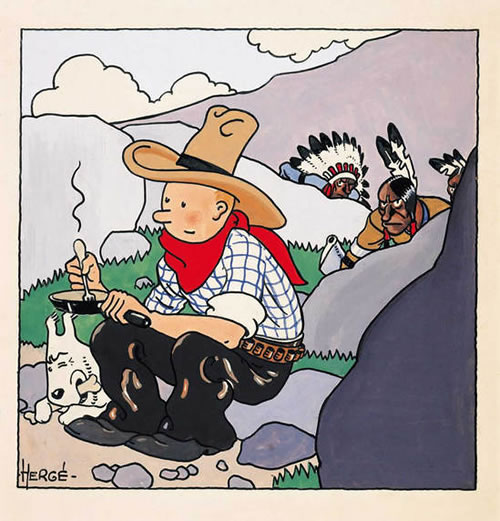 Tintin in America Most Expensive Original comics art