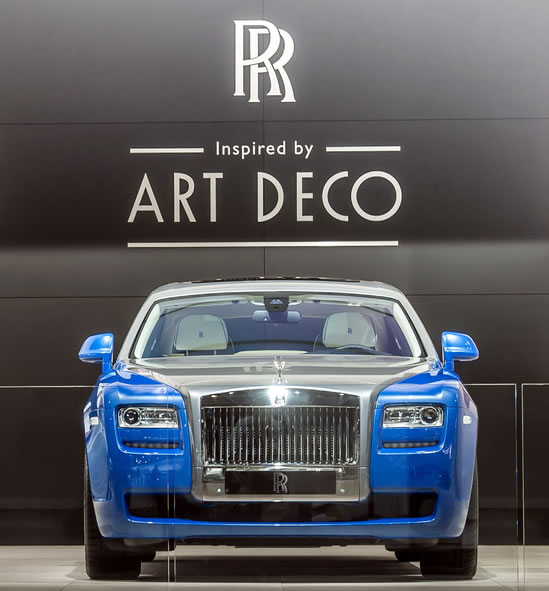 Art Deco inspired Rolls Royce cars at the Paris Motor Show