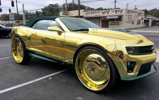 Gold Soaked King zl1 Camaro