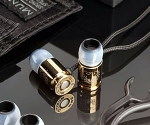 Ear Headphones Shaped Like-Bullets with Gold Titanium Coated