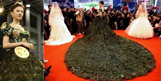 Peacock Wedding Dress