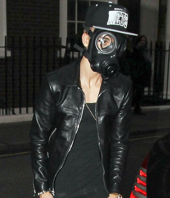Justin Bieber Gas Mask