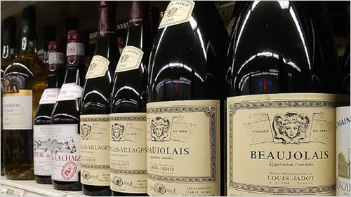 French Beaujolais Wine