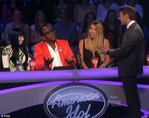 Nicki Minaj taunts Mariah Carey American Idol