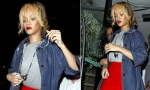 Rihannas a Red Devil during WAG night out in Manchester