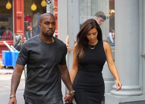 Kim Kardashian and Kanye West shopping in New York City