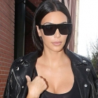  Kim Kardashian Headed Out in to Manhattan in See-through Black lace top