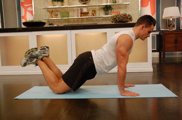 Knee Push-up for men