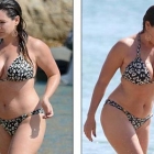  Kelly Brook flaunts her curves as she has fun with fiancé David