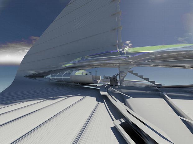 Futuristic_TRIMARAN yacht_with_solar_panels_4