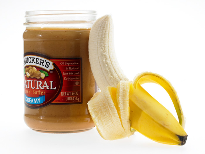Banana with nut butter