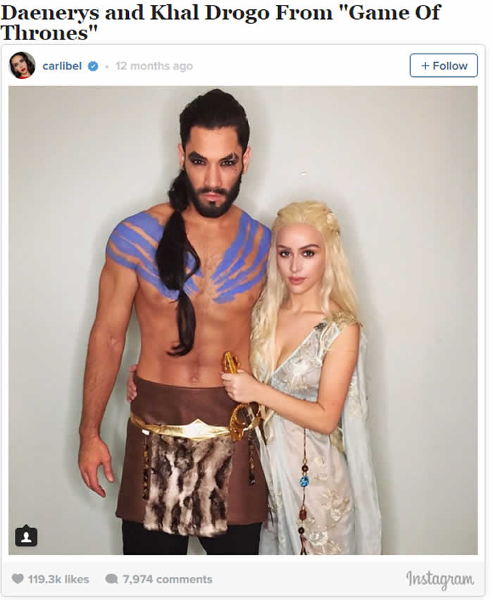 Daenerys and Khal Drogo From Game Of Thrones