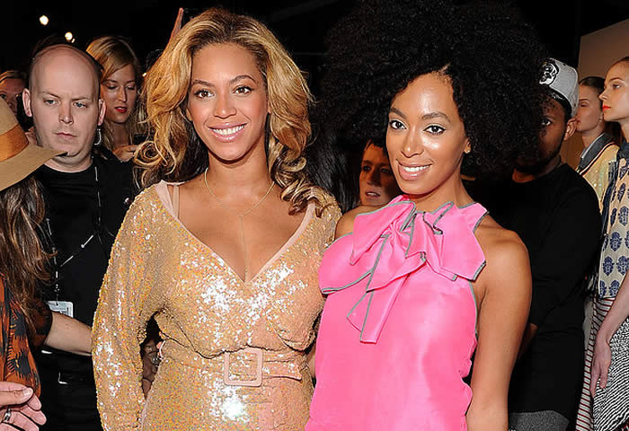 Beyonce Knowles and Sister Solange Knowles