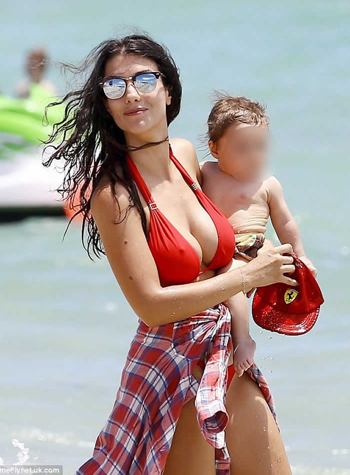 Bacary Sagna Red Bikini