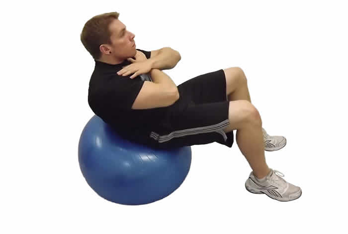 Exercise Ball Crunch