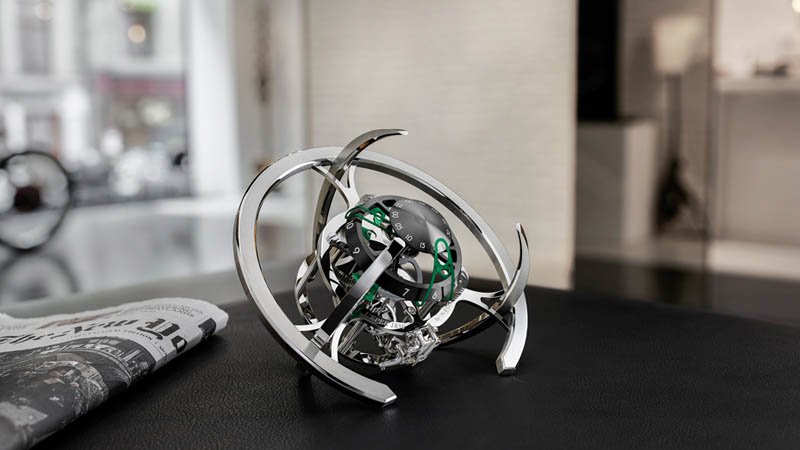 Need a New Desk Clock? MB&F and L’Epée Just Launched a New One Shaped Like an Intergalactic Spaceship
