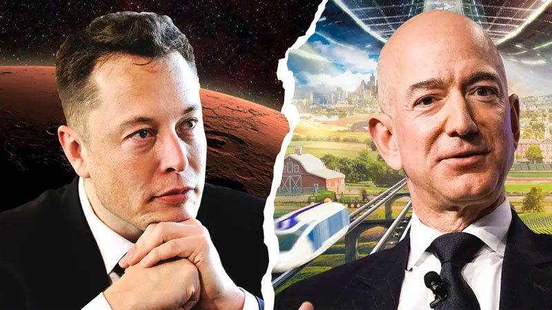  Elon Musk Calls for Amazon Breakup in Latest Spat With Jeff Bezos