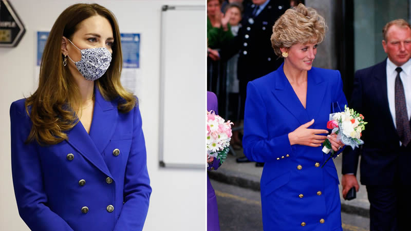  Kate Middleton’s royal blue outfit is almost identical to Princess Diana’s