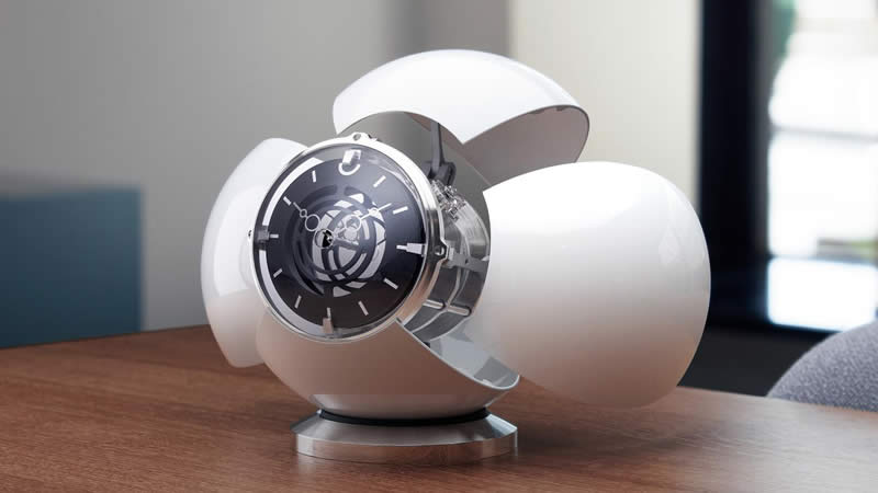  Transformable Table Clock ‘Orb’ by MB&F and L’Epée 1839