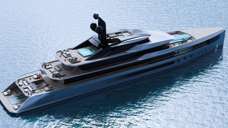  Tankoa Introduces Apache Superyacht with Floating Pool
