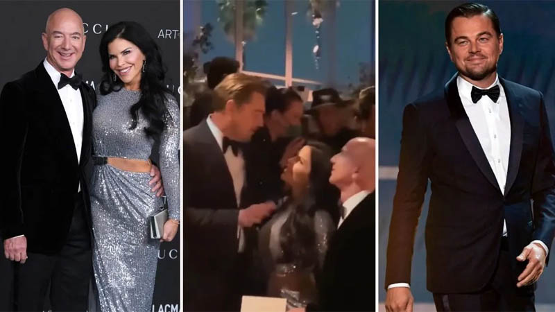  Jeff Bezos gives an EPIC reaction to the viral video of girlfriend Lauren Sanchez swooning over Leonardo DiCaprio