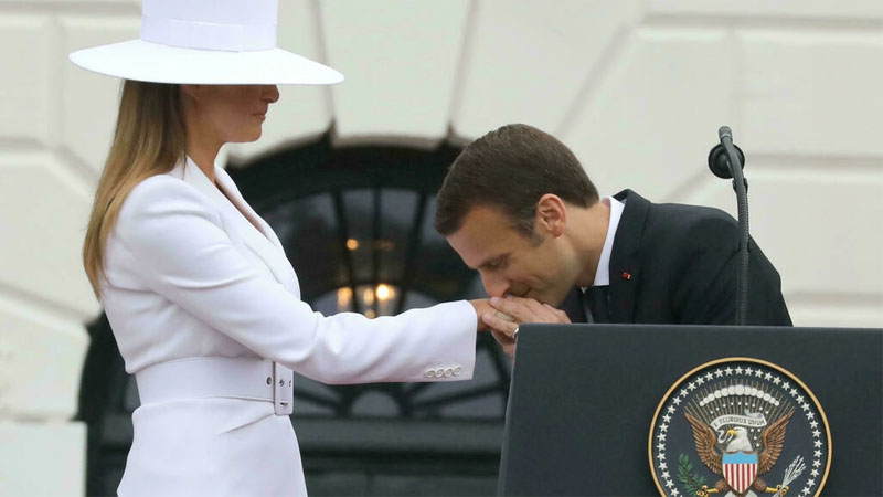  Melania Trump to auction off the hat, NFT from Macron visit