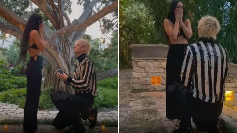  Megan Fox and Machine Gun Kelly are engaged! The couple share huge announcement after celebrating by ‘drinking each other’s blood