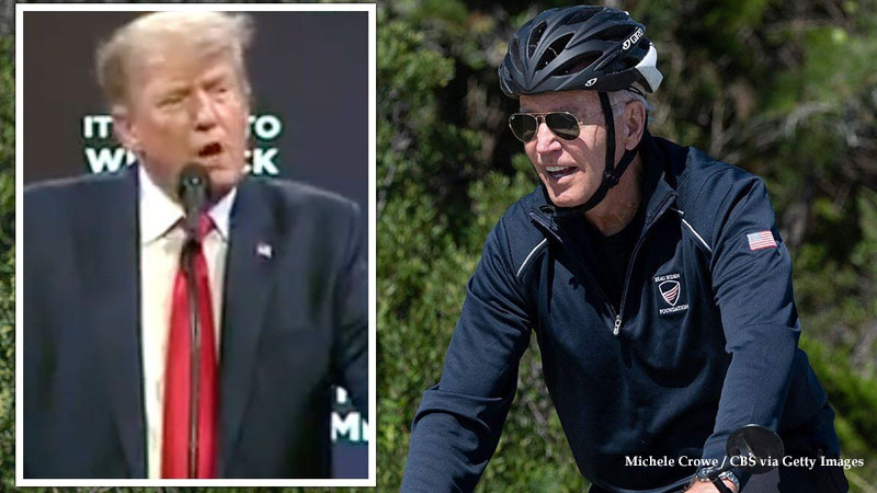  Trump expressed concern for President Joe Biden after he fell off his bicycle: “I hope he has recovered”