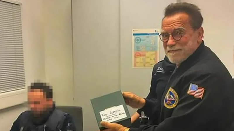 Arnold Schwarzenegger Detained Munich Airport