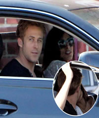 Ryan Gosling and Eva Mendes Share Hot Kiss