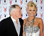 Hugh Hefner and Crystal Harris