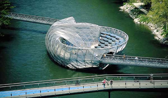 Aiola Island Bridge Austria