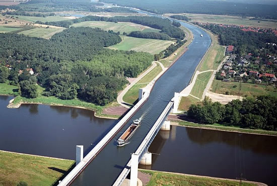 Magdeburg Water Bridge Germany