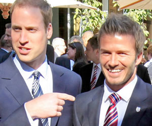 David Beckham and Prince William