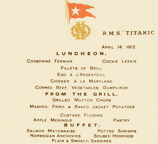 Lunch Menu Card