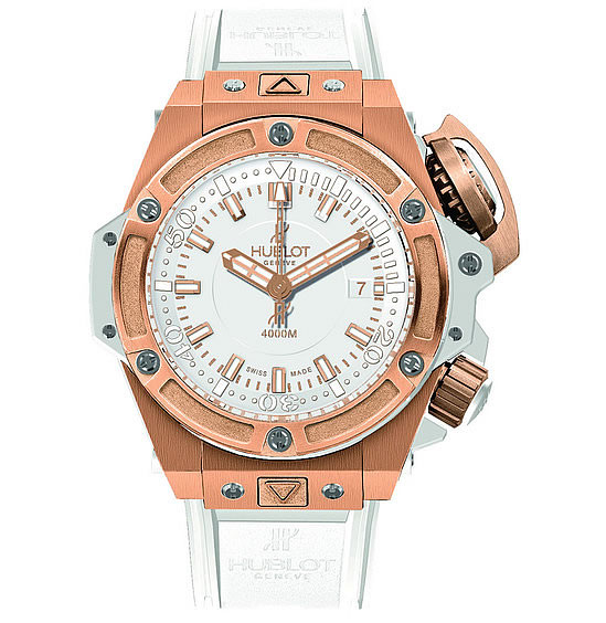 Hublot Oceanographic 4000 King Gold White Watch