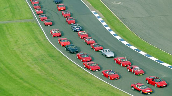 Ferrari Cars Largest Parade