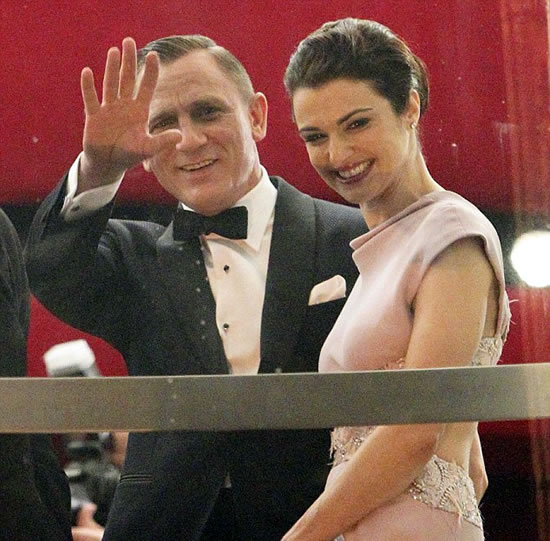 Rachel Weisz Daniel Craig at Skyfall Premiere