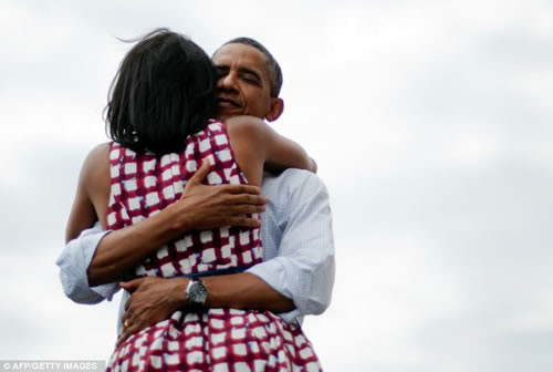 Barack Amazing Hug