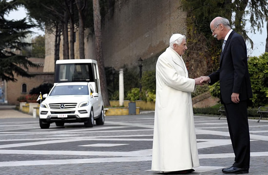 Mercedes Benz Popemobile 2013