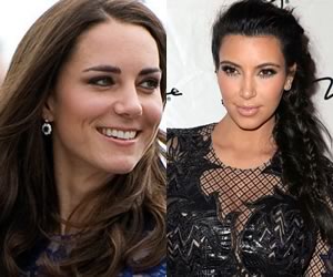 Kate Middleton and Kim Kardashian