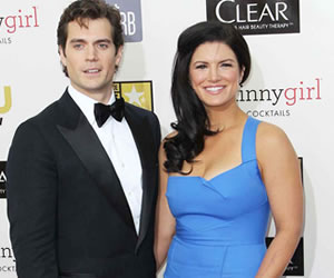 Henry Cavill adoringly gazes into his girlfriend Lucy Cork 