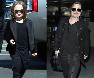 Brad Pitt and Mini Me Son Knox