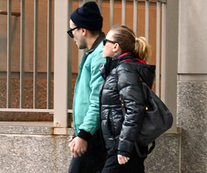 Scarlett Johansson flashes Engagement Ring