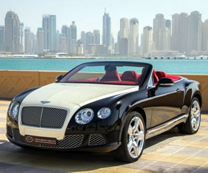 Diamond coated Bentley Continental GTC