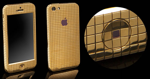 Diamond Studded Gold iPhone 5