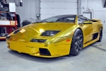 Gold-wrapped Lamborghini Diablo