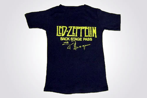 Most Expensive Led Zeppelin T-shirt